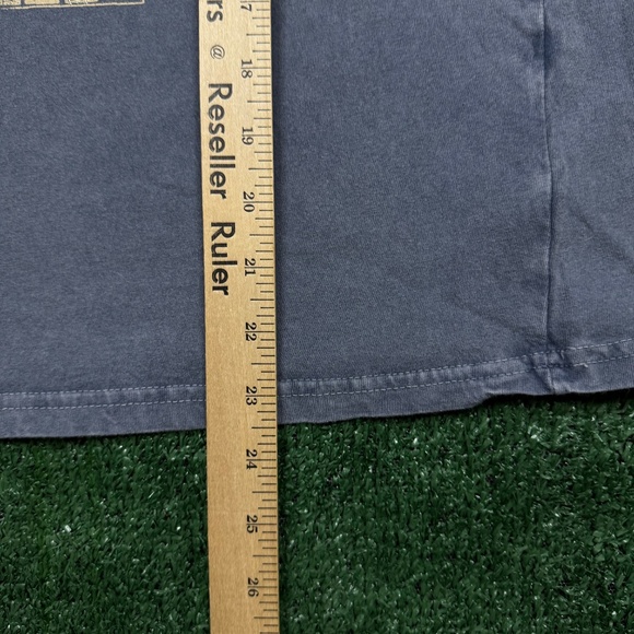 Lucky Brand Graphic T Shirt Women's Size XL Gray Short Sleeve Boxy Cropped Tee - Picture 7 of 7